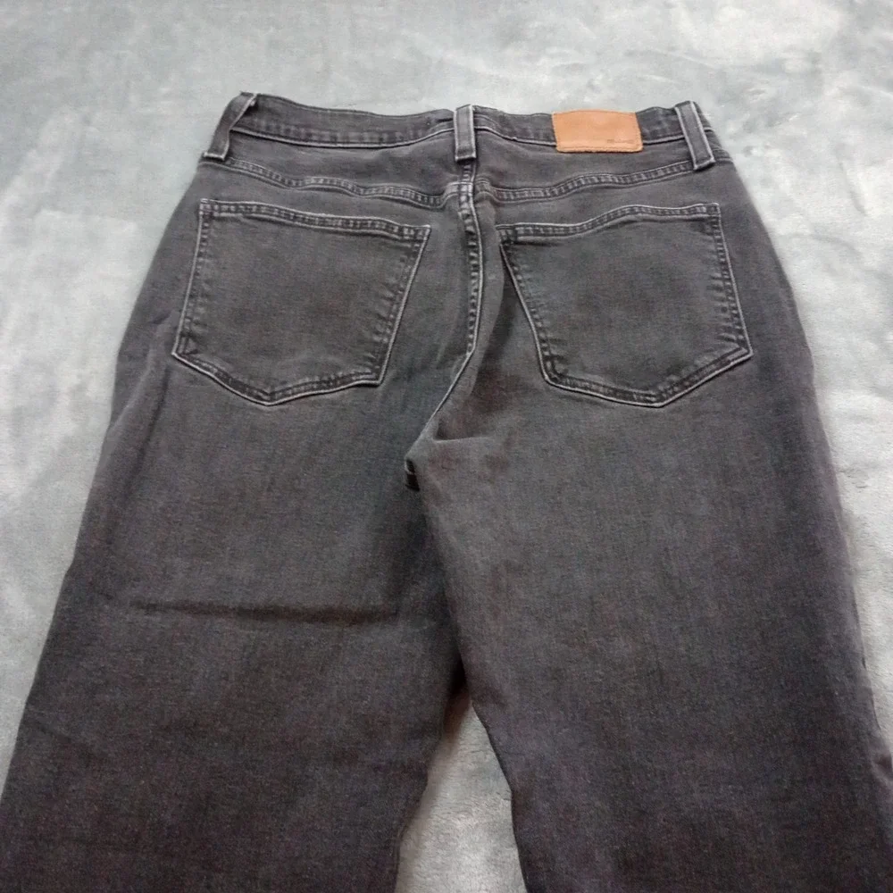 Madewell The Momjean Raney Wash‎ Knee Rip Edition Womens 27 x 24 Black High Rise